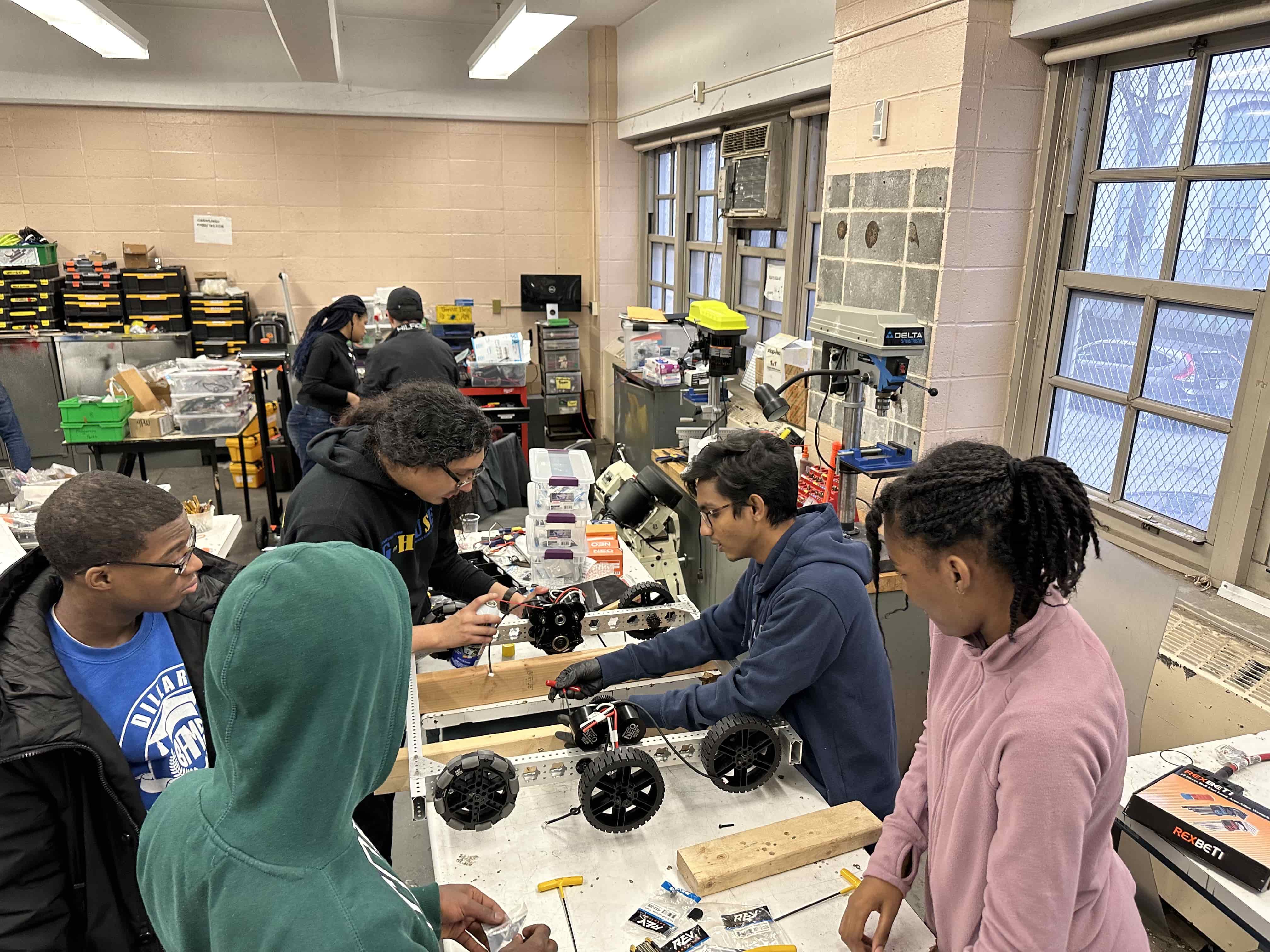 Photo of the new team working together