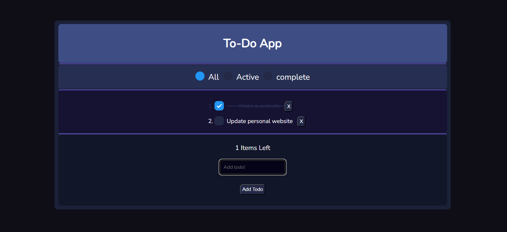 A picture of my first ever website which it literally has random content